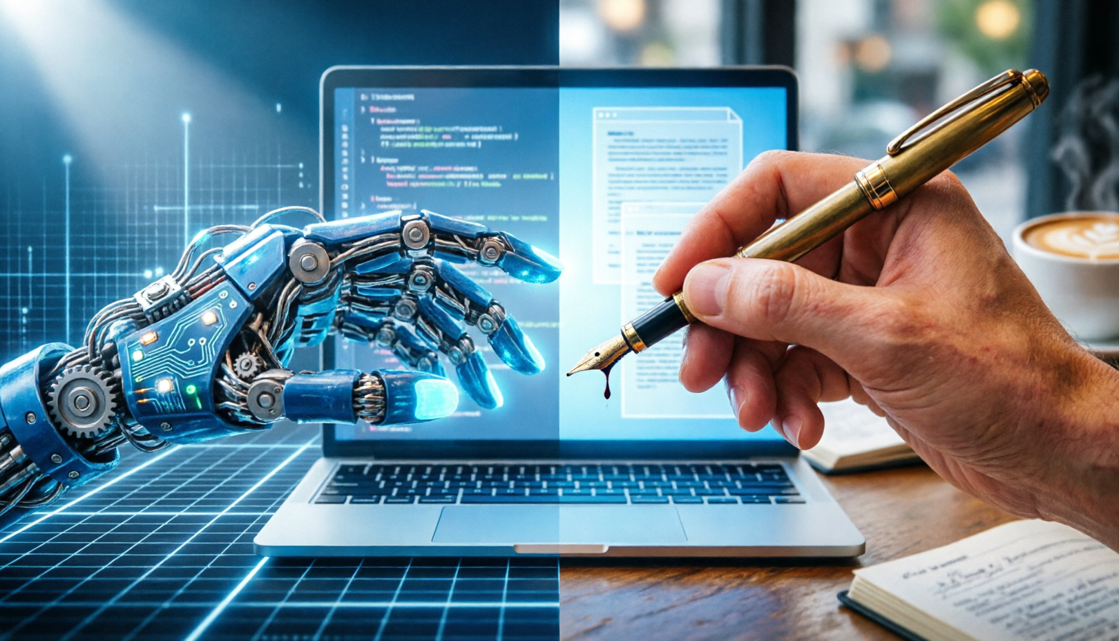 humanize AI content balance between technology and creativity