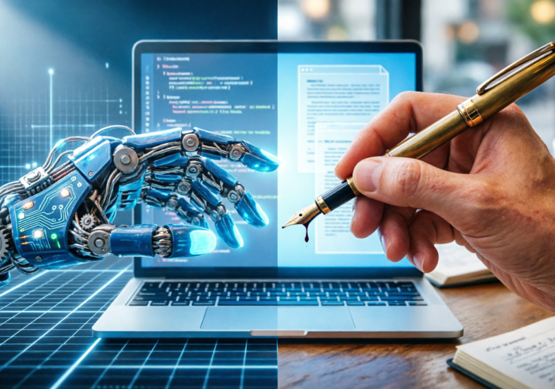 humanize AI content balance between technology and creativity