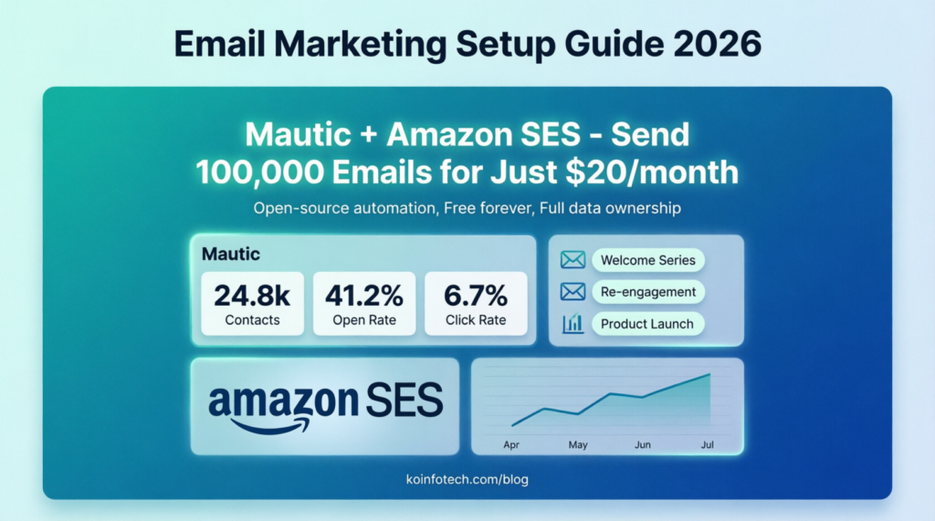 Mautic Amazon SES, email marketing, 100000 emails